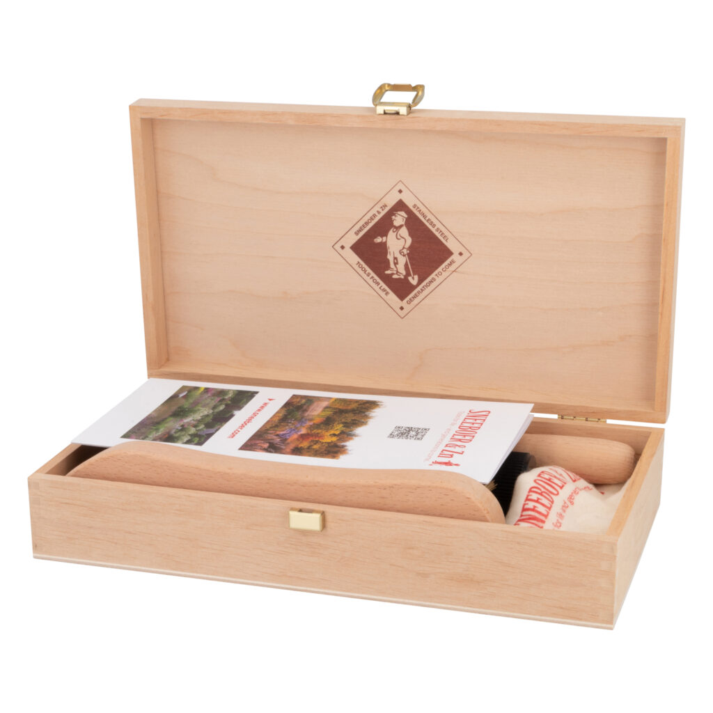 Handgesmede Sneeboer & Zn. onderhoudsset voor tuingereedschap